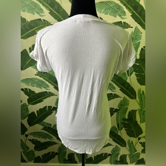 Missi London Women’s White Drake Lyrics Graphic Short Sleeve Tee M/L - Picture 6 of 8